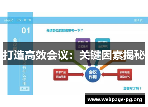 打造高效会议：关键因素揭秘